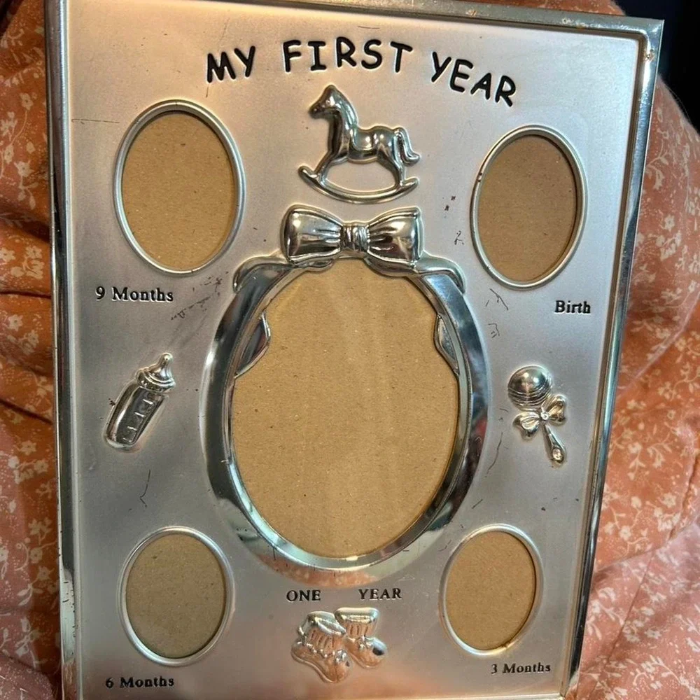 My First Year Silver Frame